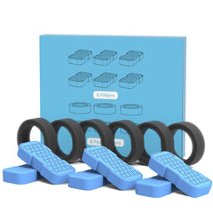 GOOSTOO cat fountain filters replacement set with six carbon and six sponge filters for cleaner water