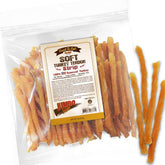 Gootoe soft turkey tendon stirip 1lb pack shown as a chewy training reward.