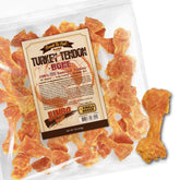 Gootoe turkey tendon dog-treat pack shows a long-lasting chew for small-to-medium dogs.