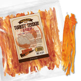Gootoe turkey tendons packshot image showing natural dog treats for extended chewing sessions.