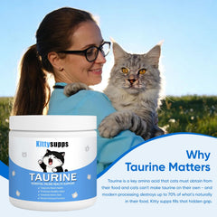 GOOVIP KittySupps taurine 200g tub easy-to-mix powder for meals
