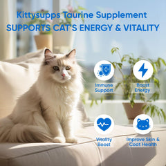 GOOVIP KittySupps taurine mixed into cat food for simple daily nutrition