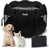 Goozii kitten playpen spacious interior supports safe indoor exploration for small pets