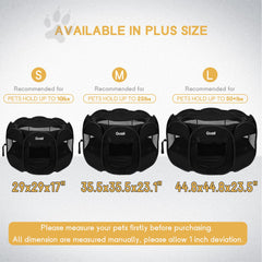 Goozii kitten playpen waterproof Oxford fabric enables outdoor use and easy cleaning