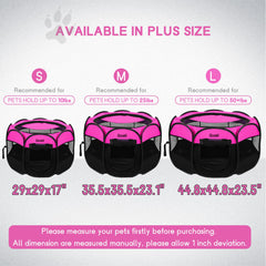 Goozii portable dog playpen top cover provides shade and privacy during outdoor use.