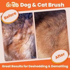 GoPets dematting comb for cats and dogs with 12 blades tackles mats.