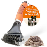 GoPets dematting comb for dogs and cats with 12 blades removes mats efficiently.
