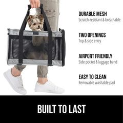 Gorilla Grip cat carrier side-entry enables flexible loading during travel