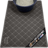 Gorilla Grip cat litter box mat original trapper captures litter, protecting floors.