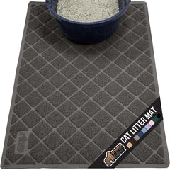 GORILLA GRIP cat litter box mat topside coils trap litter and reduce mess