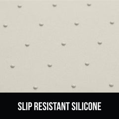 GORILLA GRIP durable backing prevents shifting during enthusiastic pet feedings.