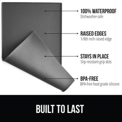 Gorilla Grip raised-edge spill containment detail