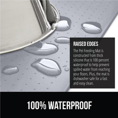 GORILLA GRIP slip-resistant top side keeps bowls in place during meals.
