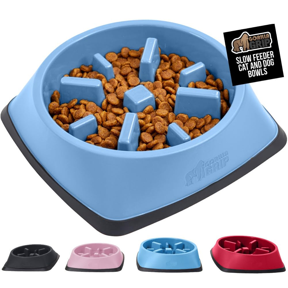 GORILLA GRIP slow feeder maze slows meals for calmer dining.