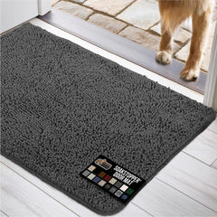 GORILLA GRIP SoakStopper absorbent top layer keeps entry floors drier after muddy paws.