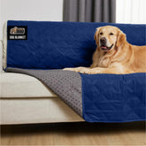 Gorilla Grip waterproof bed cover for dogs front view showing rugged 5-layer protection for spills.