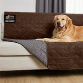 GORILLA GRIP waterproof bed cover top view protects furniture from spills and fur.