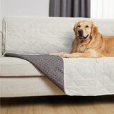 Gorilla Grip waterproof couch cover shows a soft quilted top for protected seating.