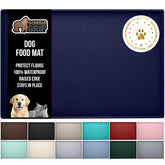 GORILLA GRIP waterproof pet feeding mat with raised edge containing spills