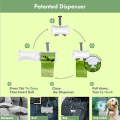 GORILLA SUPPLY thick, leakproof bags resist tears for hygienic, mess-free pickups.