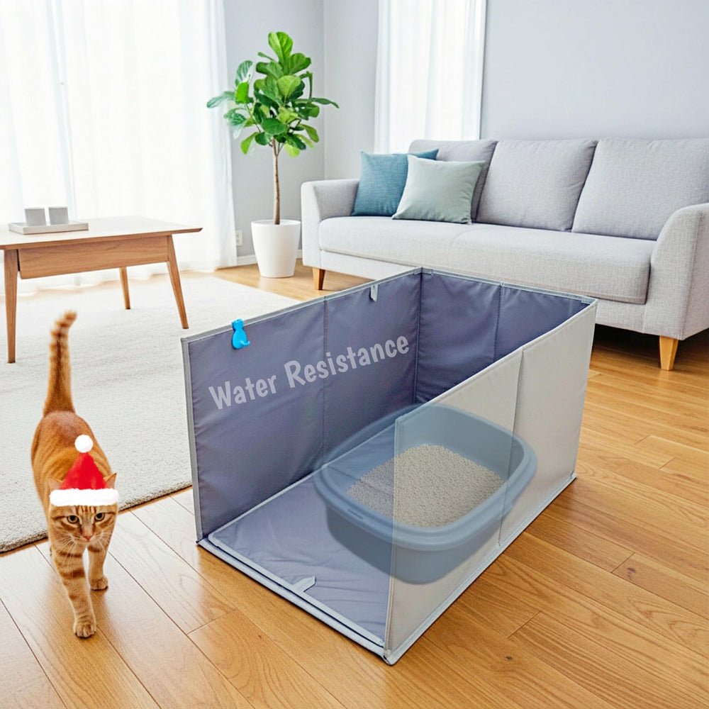 GosomePurrz litter enclosure open-top for easy scooping and privacy