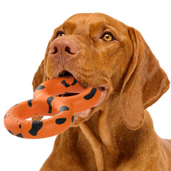 Goughnuts pull toy medium orange demonstrates durable construction for long-lasting tug sessions