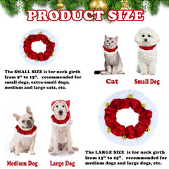 GOYOSWA dog Christmas hat detail features soft cotton for comfort.