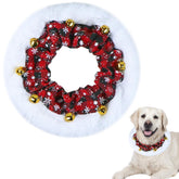 GOYOSWA dog Christmas outfit snowflake large shows festive style and comfortable fit.