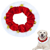 GOYOSWA dog Christmas outfit soft fabric in festive red and white for comfy wear