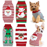 GOYOSWA dog Christmas Santa sweater for festive warmth and cute holiday photos.