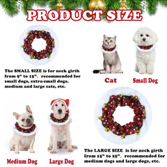 GOYOSWA dog Christmas soft material closeup emphasizes comfortable wear during celebrations.