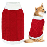 GOYOSWA dog Christmas sweater red x-large worn for festive warmth.