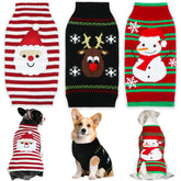 GOYOSWA Santa-pattern dog sweater adds festive warmth for holiday photos and events