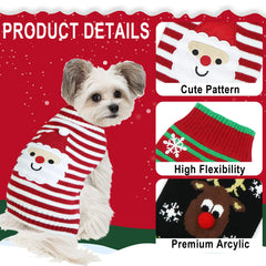 GOYOSWA Snowman-pattern knit is comfortable for daily wear and holiday photos