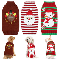 GOYOSWA turkey dog sweater worn for festive Thanksgiving warmth and cute photos