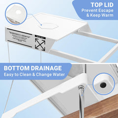 GOZILLA basking platform, multi-function perch supports climbing and feeding.