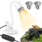 GOZILLA reptile heat lamp with 360° neck enables versatile basking spot placement.