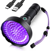 Grace Marci rechargeable UV flashlight front view for quick stain detection at home