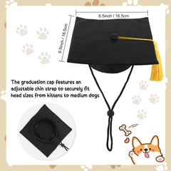 GraduatePro adjustable chin strap keeps the cap secure during playful celebrations.