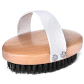 GranNaturals soft bristle dog brush handle for effortless grooming and deshedding