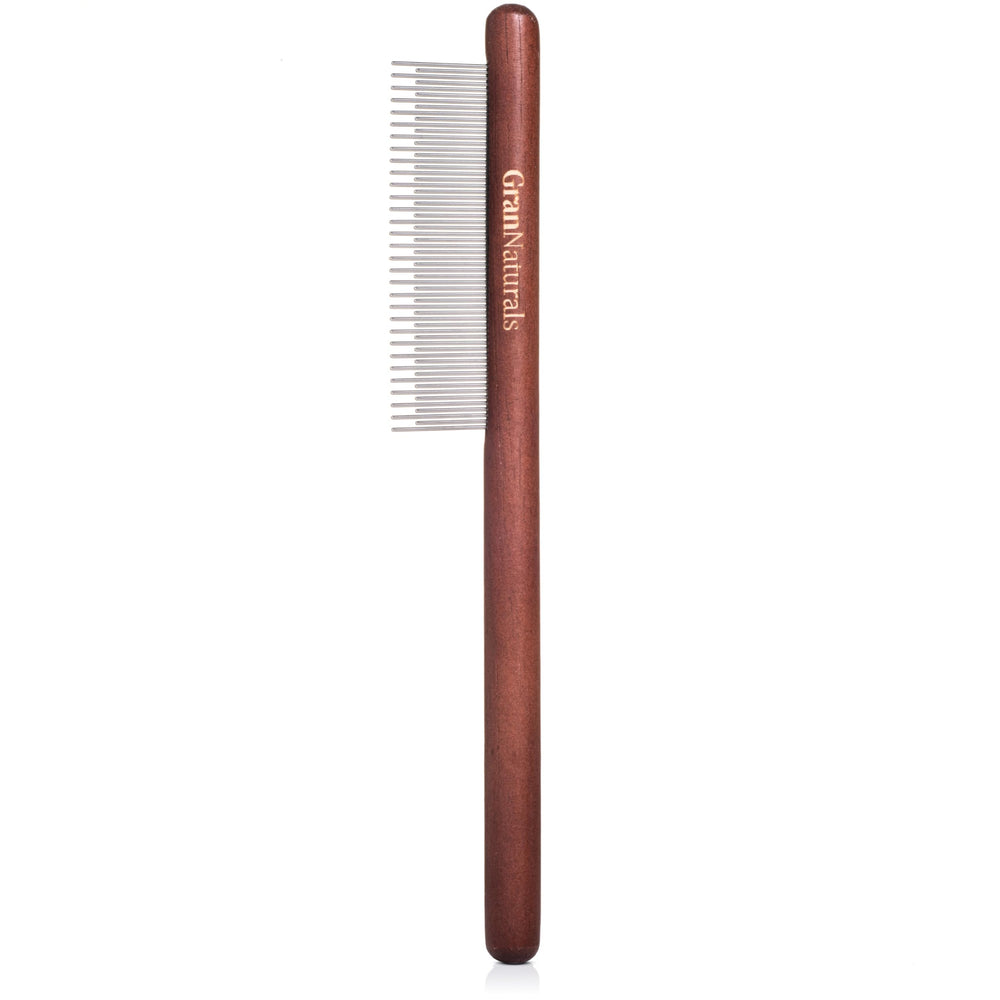 grannaturals pet comb close-up for detangling dog and cat fur
