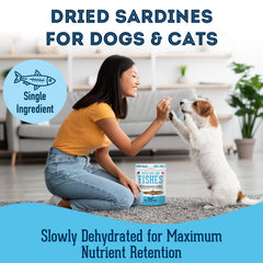 The Granville Island Pet Treatery sardines single-ingredient protein for pets.