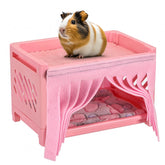 grddaef guinea pig bunk bed top view highlights dual-level sleep spaces for small pets