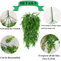 Grddaef leaves extend the habitat with long vines for shade and variety.
