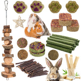 Grddaef-rabbit-toys-package image shows 25 pieces for enrichment and safe chewing.