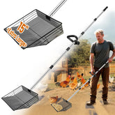 Great Dachong 15-inch coop scooper with ergonomic grip for back-friendly cleaning.