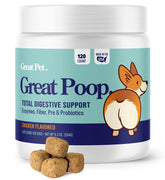 Great Poop Probiotics bottle provides convenient gut support on the go.