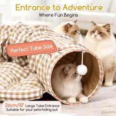 Greatbond Bunny Tunnel Bed compact-folding highlights space-saving storage after playtime.