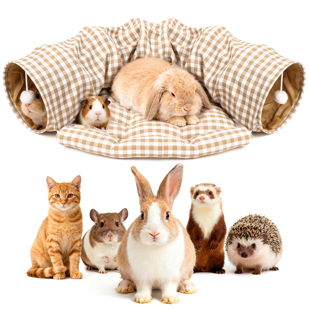 Greatbond Bunny Tunnel Bed tunnel-inside offers a cozy hideaway for play and nap time.