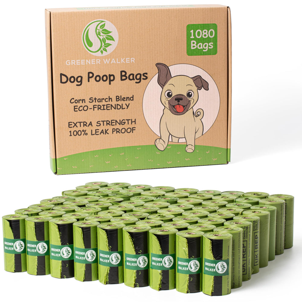 GREENER WALKER leak-proof extra-thick poop bags for clean pickup